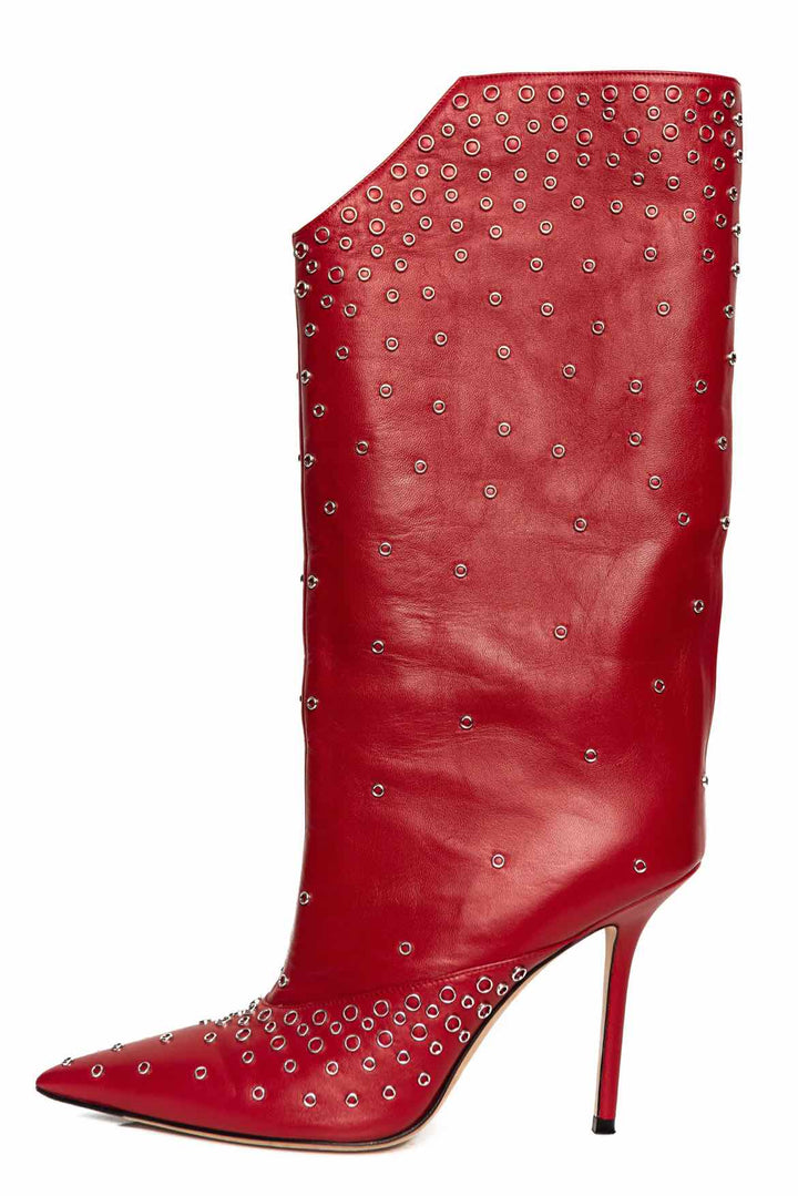 Jimmy Choo Size 40.5 Bryndis 100 Studded Boots