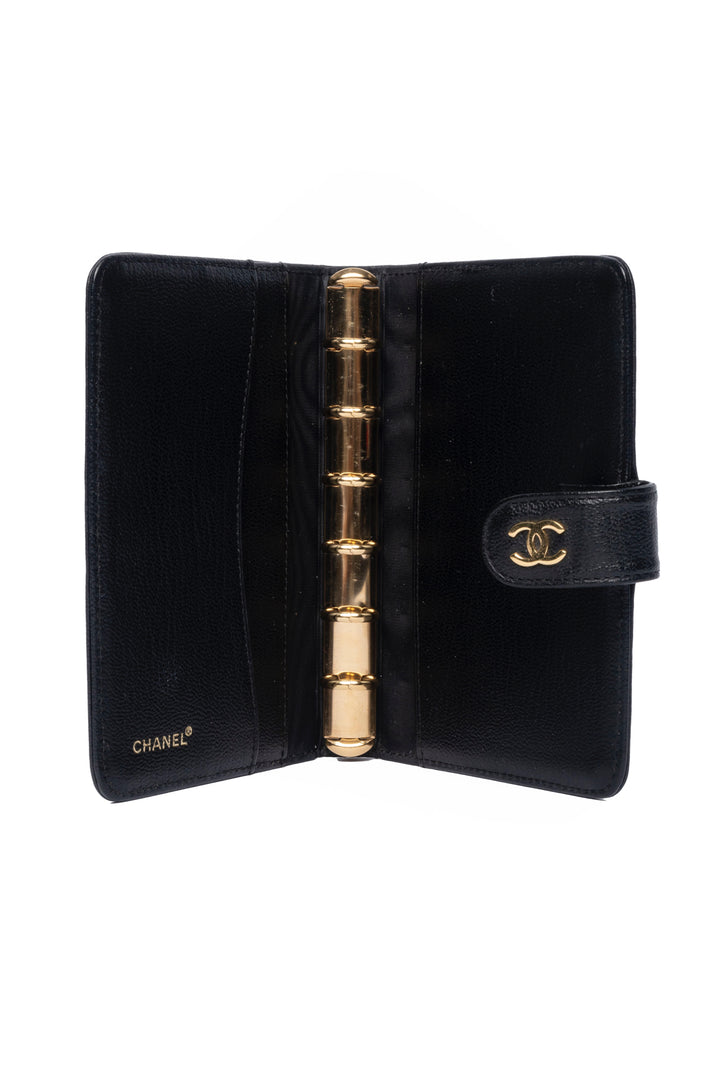 Chanel Vintage CC Leather Agenda Cover