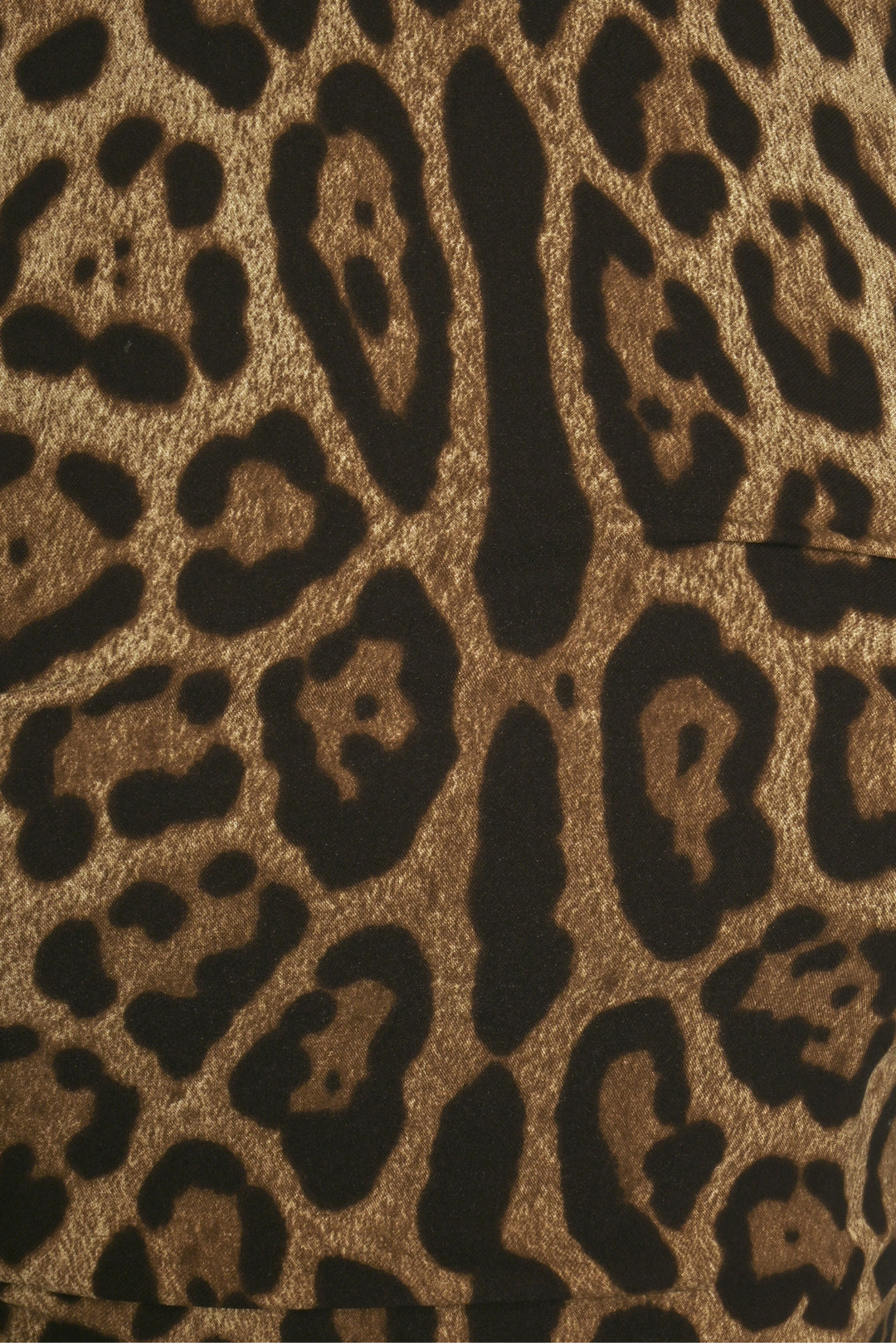 Dolce & Gabbana Size 40 Ruched Silk Leopard Print Dress