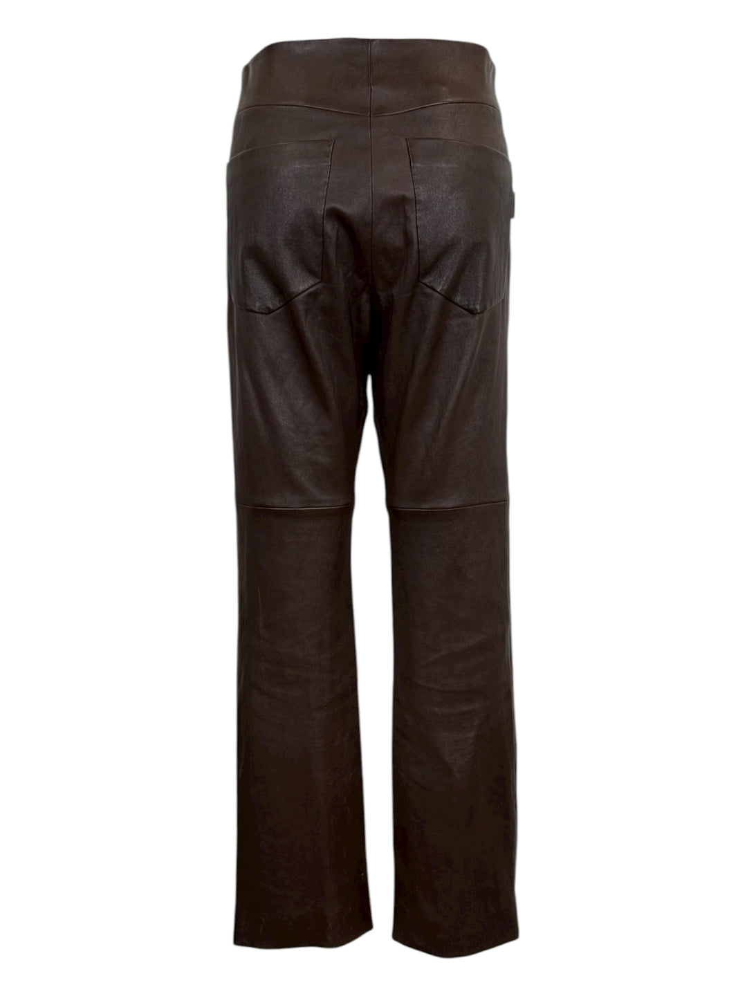 Brunello Cucinelli Size 4 Stretch Nappa Leather Ankle Pants
