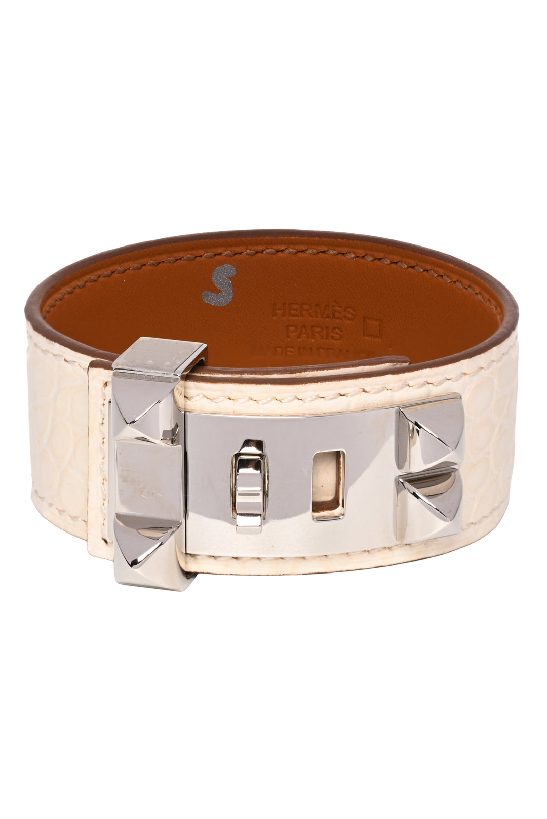 Hermes Size S 2021 Alligator Collier de Chien Bracelet