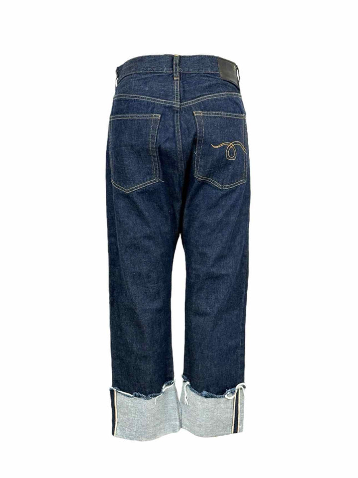 R13 Size 26 Tailored Drop Crotch Cuffed Jeans