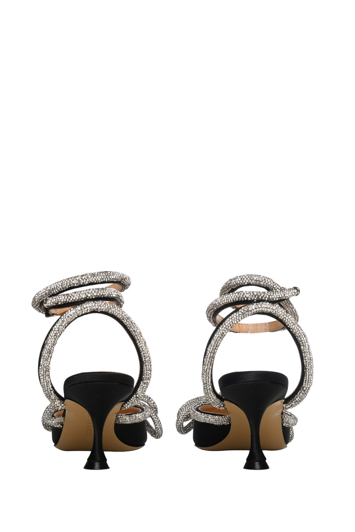 Mach & Mach Size 35 Double Bow 65 Embellished Satin Pumps
