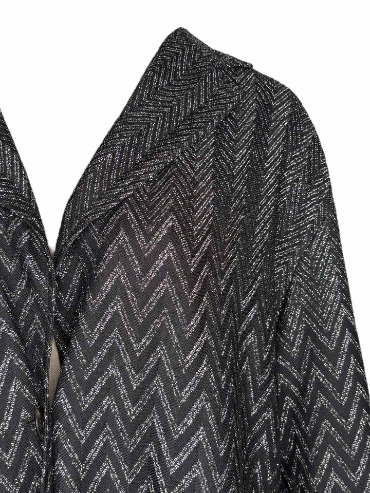 Missoni Metallic Chevron Pattern Size 48 Coat