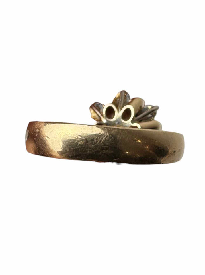 Size 5.5 Sapphire and Daiamond Ring