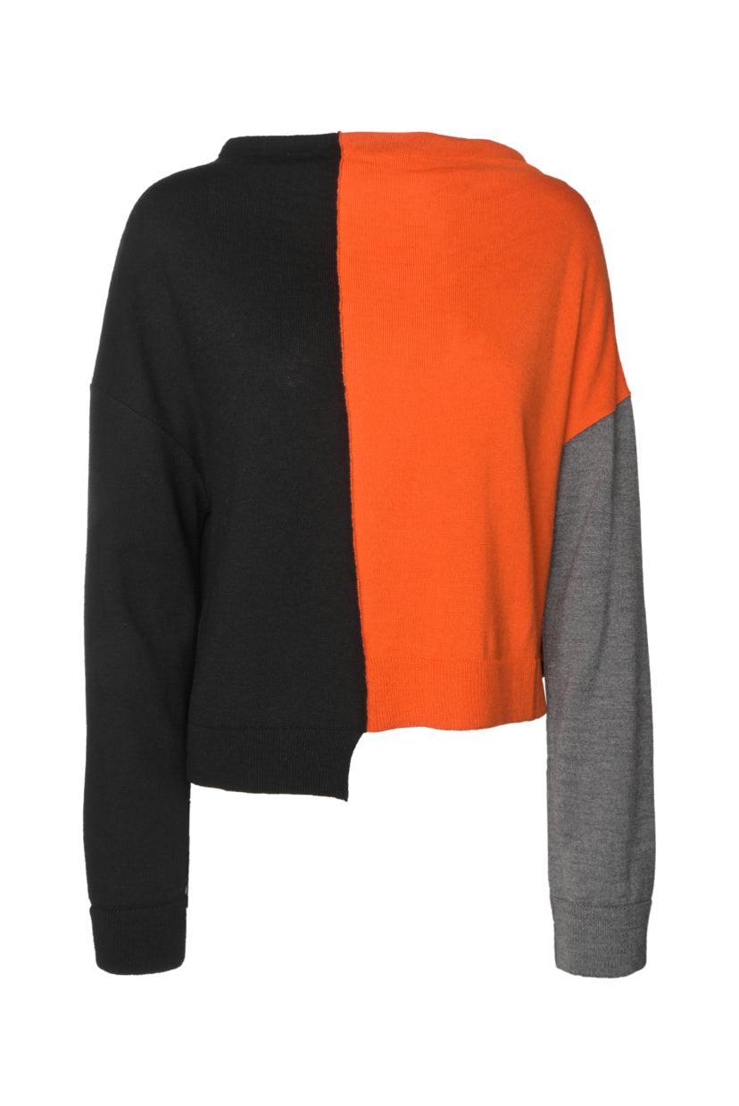 Marni Size 38 Colour Block Roll Neck Sweater