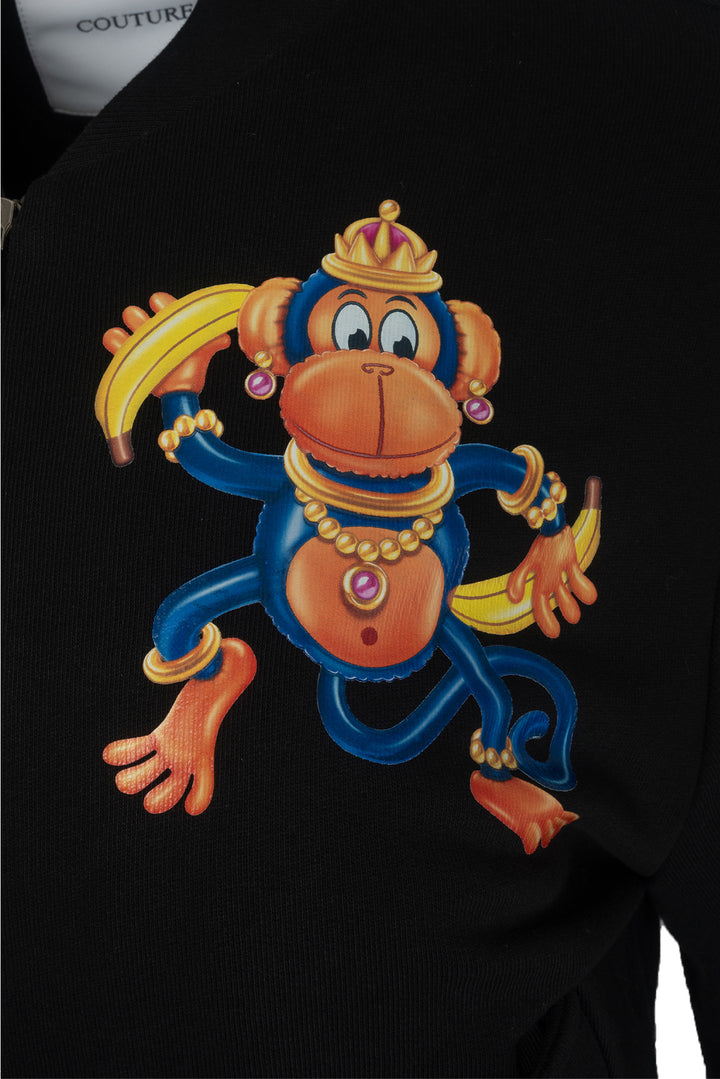 Moschino Size XS Monkey Graphic Cotton Jacket