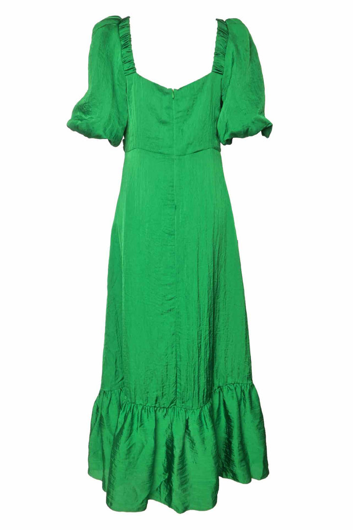 Sandro Size 42 Falbala Rhinestone Embellished Maxi Dress