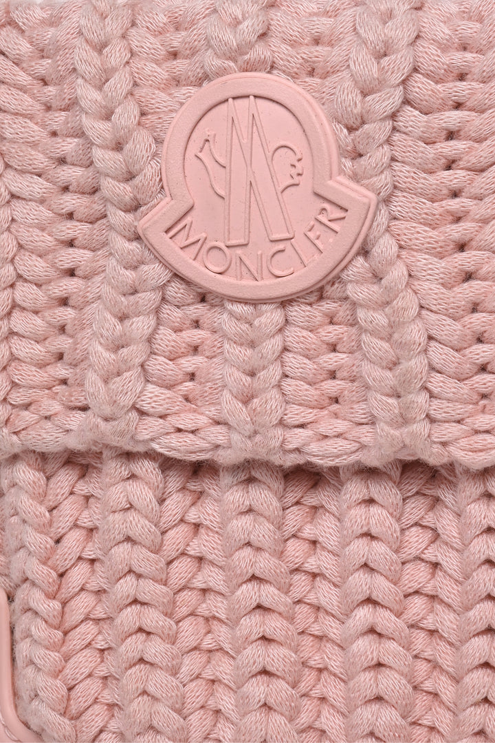 Moncler Size 36 Ginette Knit Cuff Rubber Ankle Boots