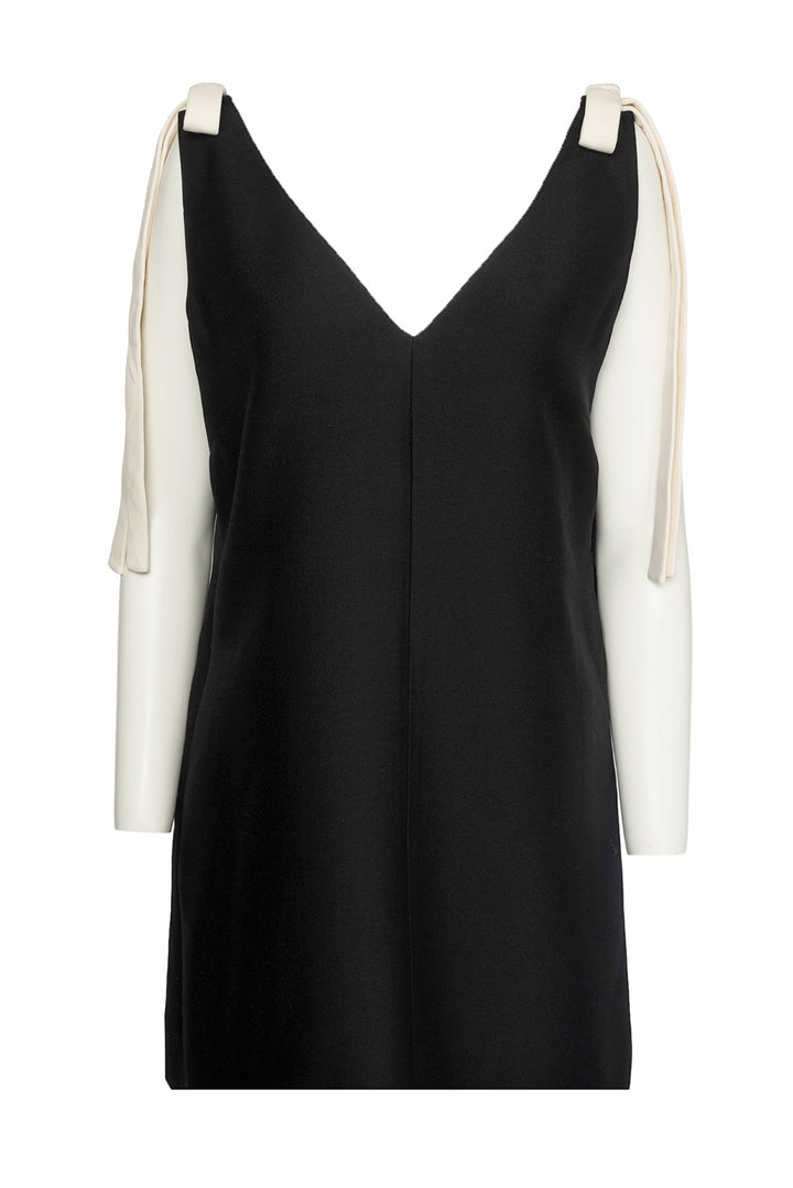 Valentino Size 50 Bow Shoulder Detail Mini Dress