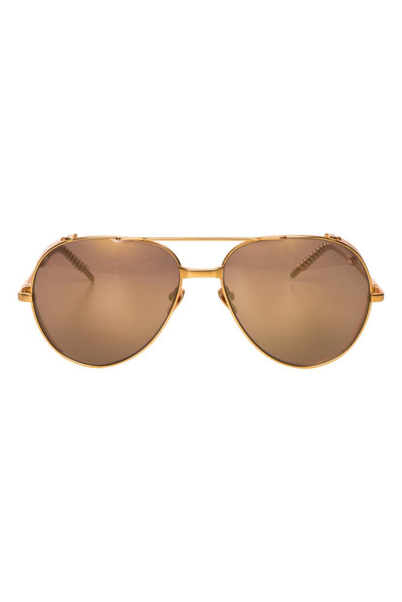 Linda Farrow Aviator Sunglasses