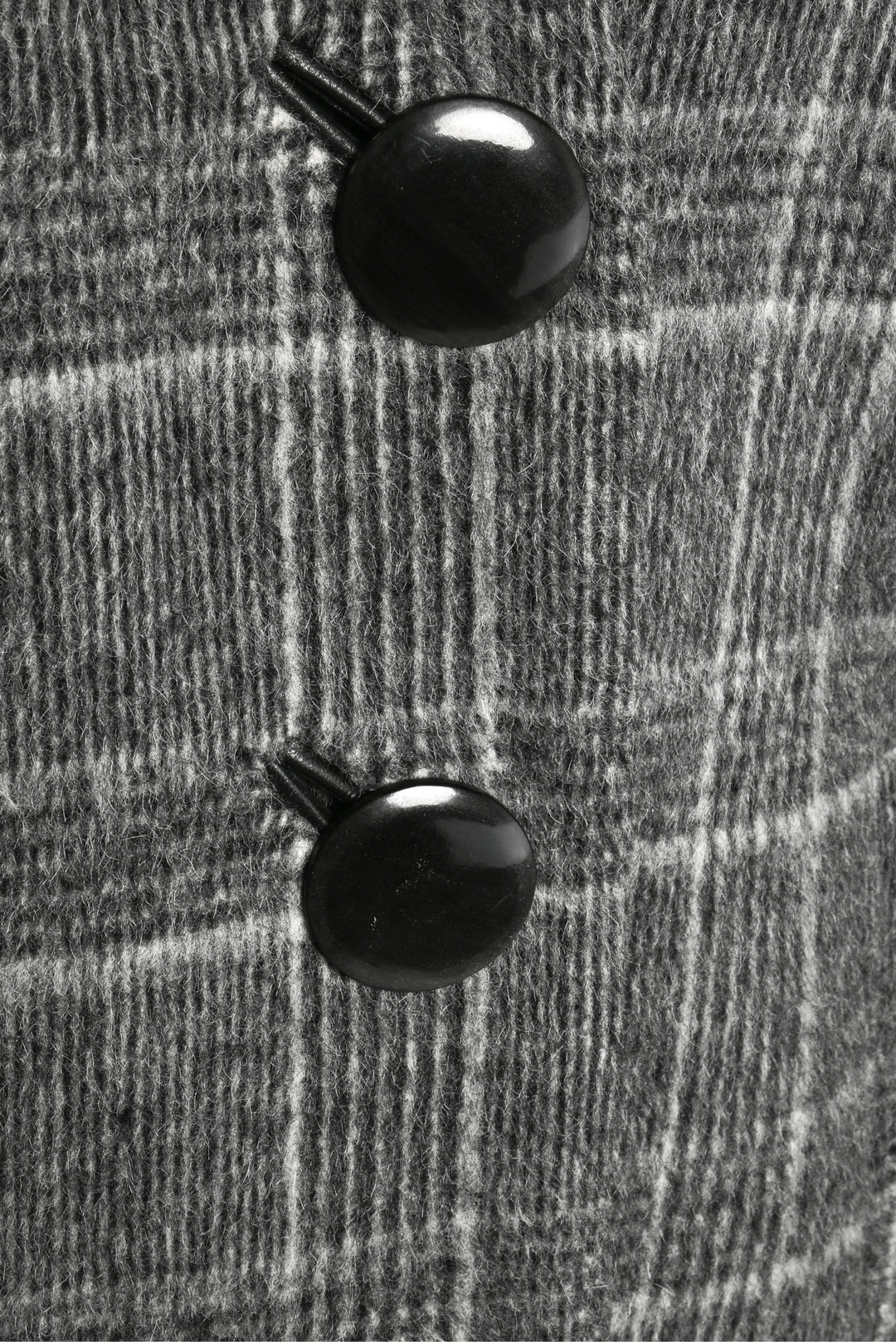 Balenciaga Size XS 2015 Checked Brushed Wool-Blend Coat