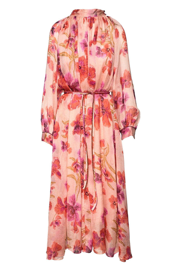 Forte_Forte Size 2 Floral Belted Maxi Dress