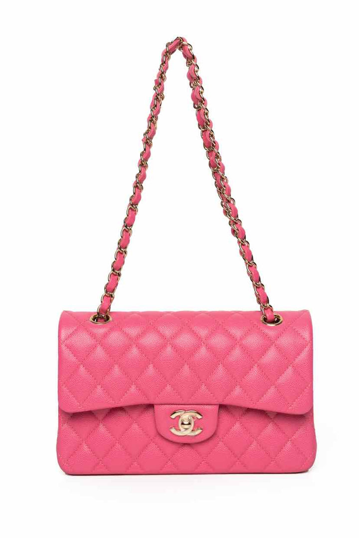 Chanel 2020 Small Caviar Classic Double Flap Shoulder Bag