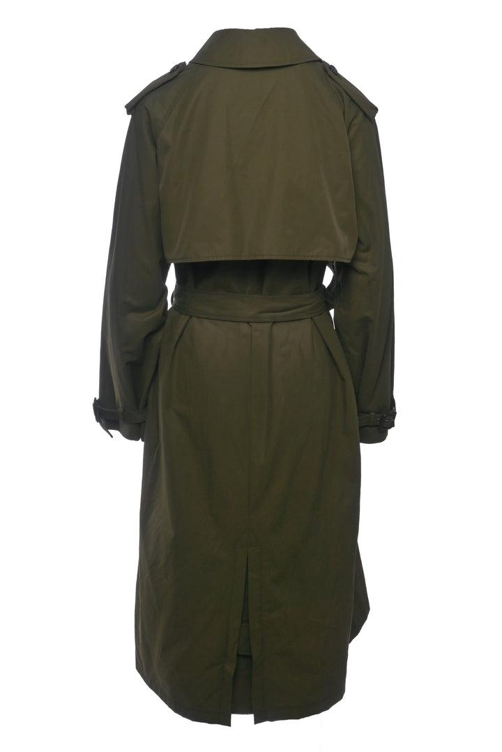 Nili Lotan Size L Tanner Cotton Blend Trench Coat