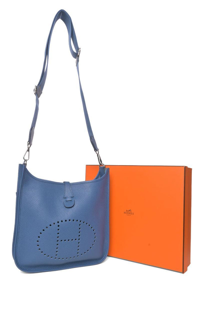 Hermes 2016 Bleu Agate Evelyne PM