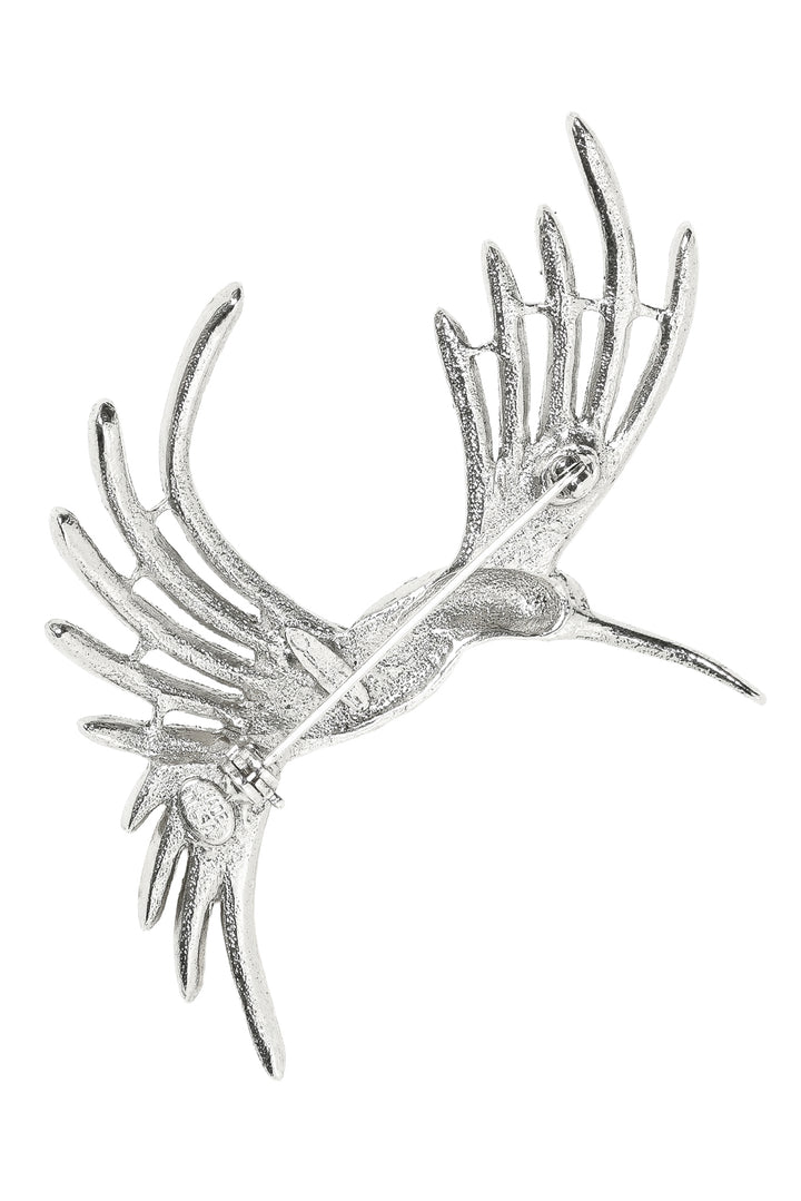 Oscar De La Renta Crystal Bird Brooch