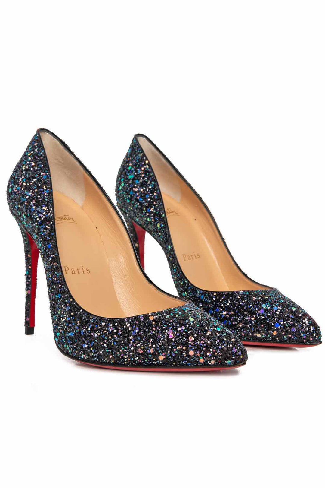 Christian Louboutin Size 35.5 Pigalle 100 Glitter Pumps