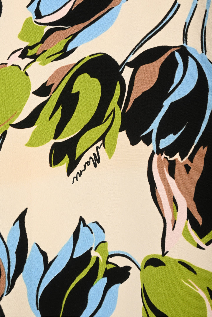 Marni Size 42 Floral Midi Skirt
