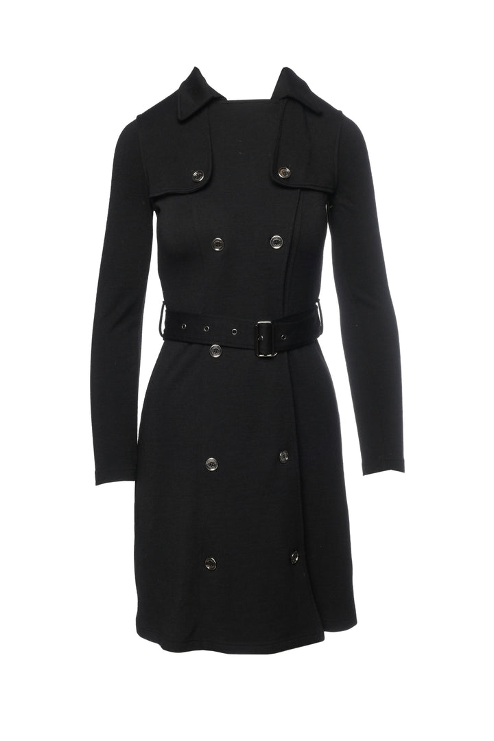 Burberry London Size S Wool Double Breasted Trench Coat