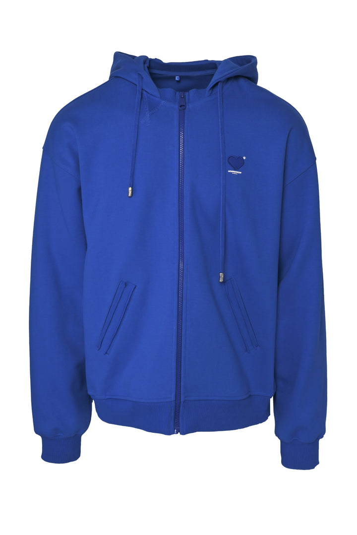 Ader Error Size 1 Twin Heart Zip-Up Hoodie