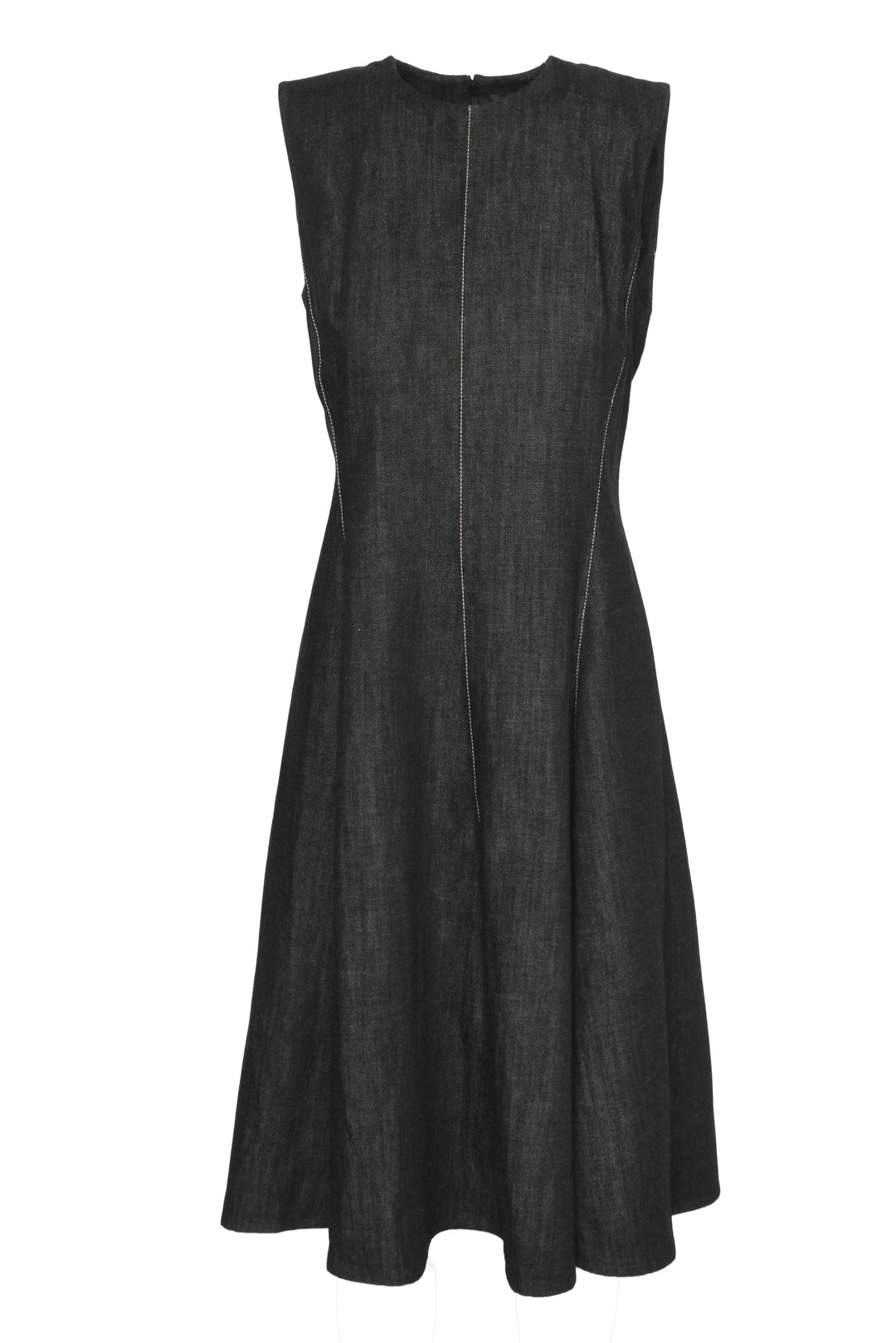 Ralph Lauren Size 8 Denim Sleeveless Midi Dress