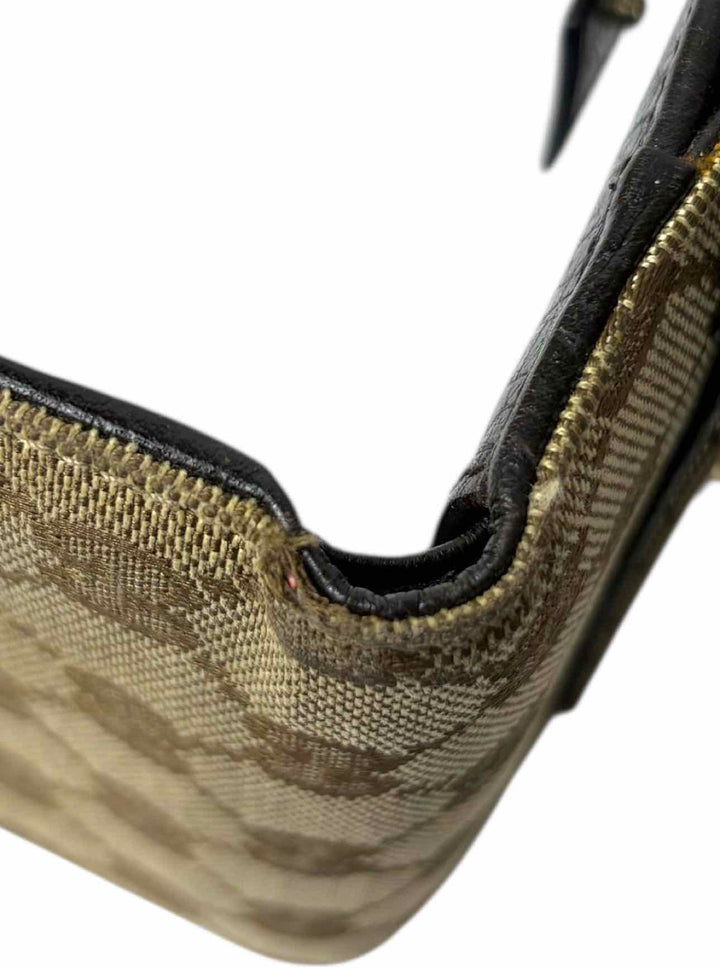 Gucci Monogram Canvas Web Hasler Horsebit Wallet