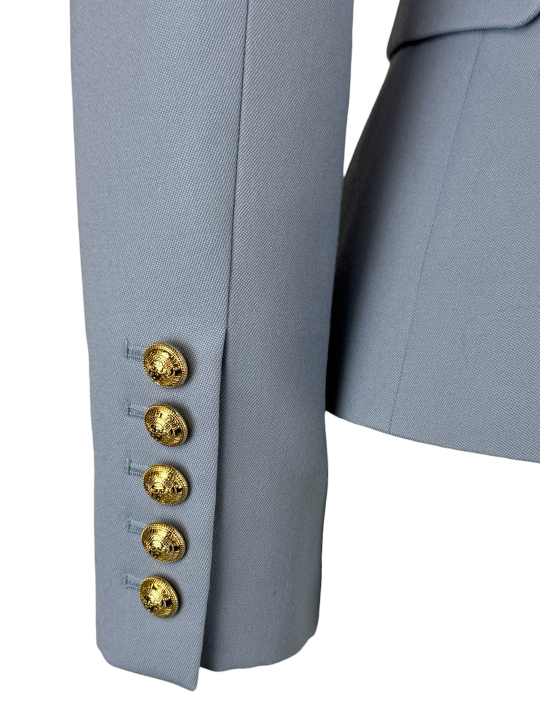 Balmain Size 34 Double Breasted Wool Blazer