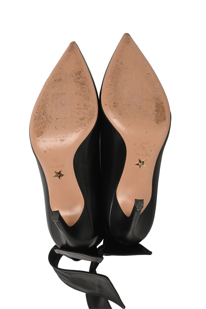 Dior Size 36 La Belle D Bow Ankle Boots