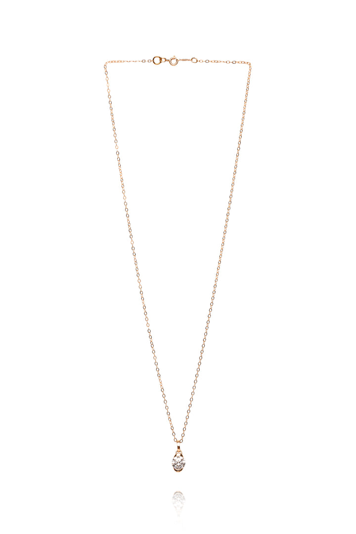 Simply Sublime 14K Yellow Gold Lab Grown Diamond Necklace