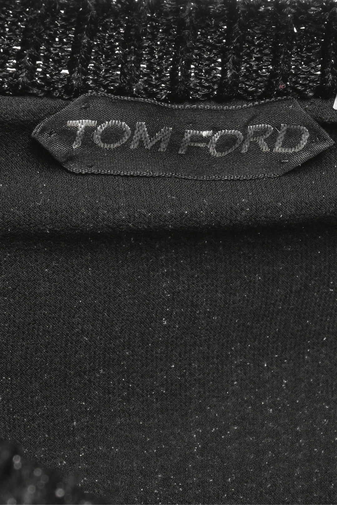 Tom Ford Size L Metallic Knit Zip-Up Cardigan