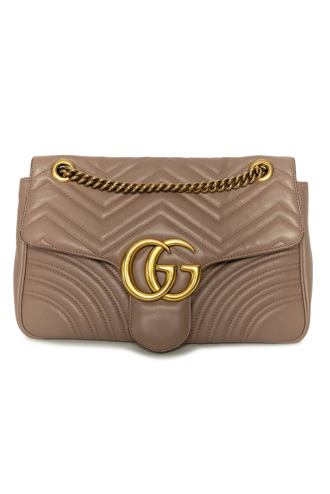 Gucci Medium Matelasse GG Marmont Shoulder Bag Luxury Used