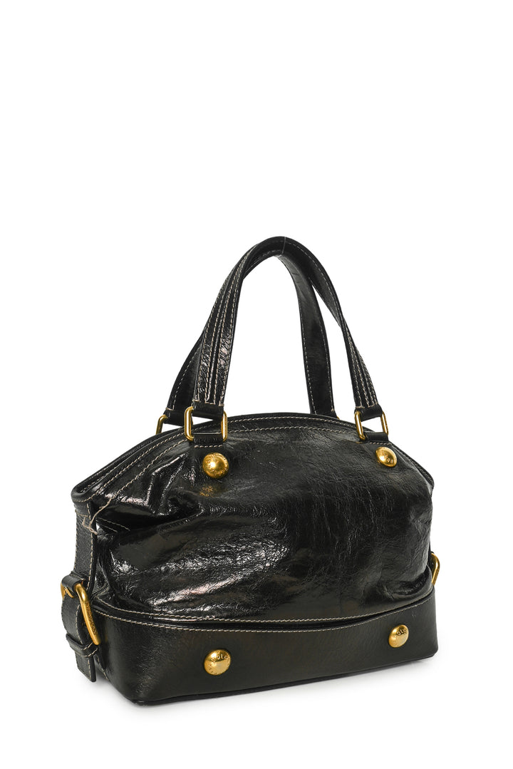 Dolce & Gabbana Stud Detail Leather Shoulder Bag