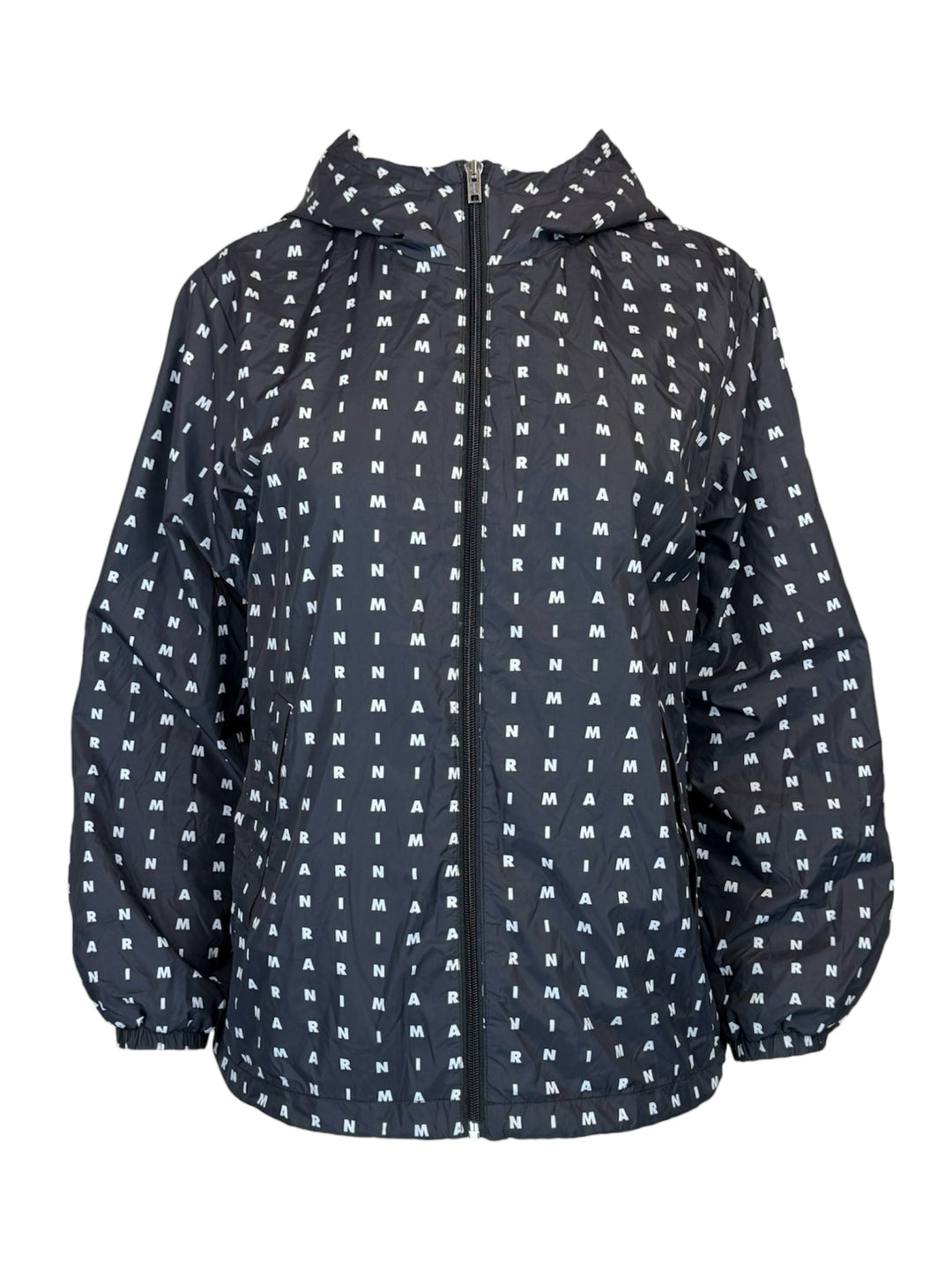 Marni Size XS All Over Logo Nylon Jacket
