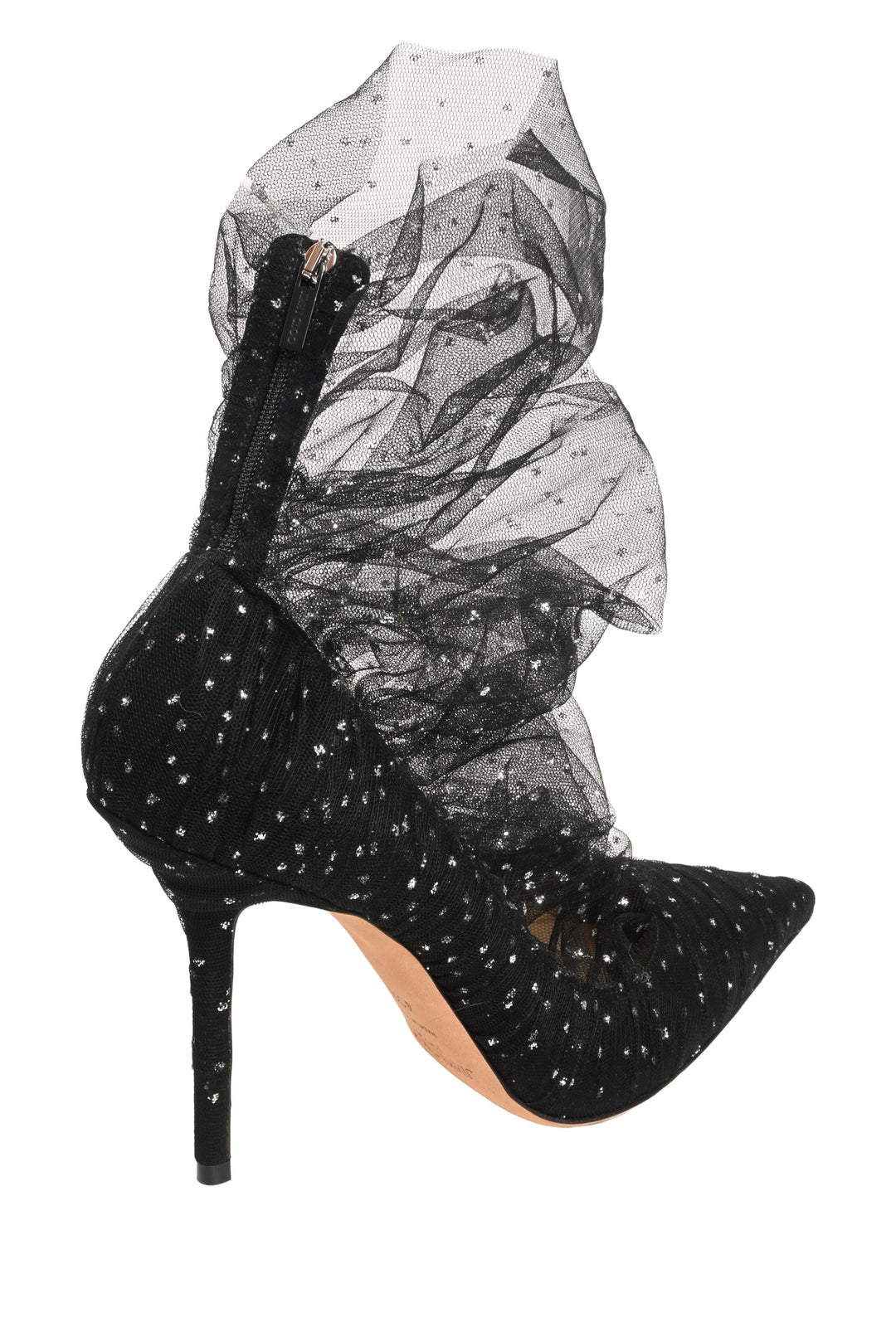 Jimmy Choo Size 40.5 Glitter Lavish Tulle Pumps