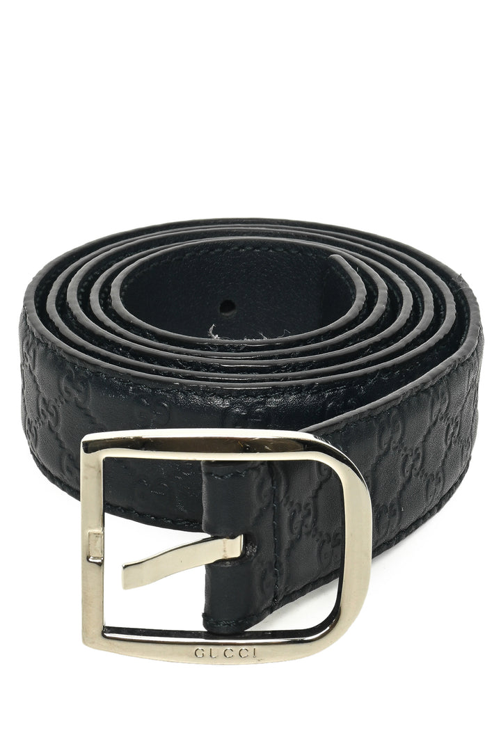 Gucci Size 40 Guccissima Embossed GG Monogram Leather Belt