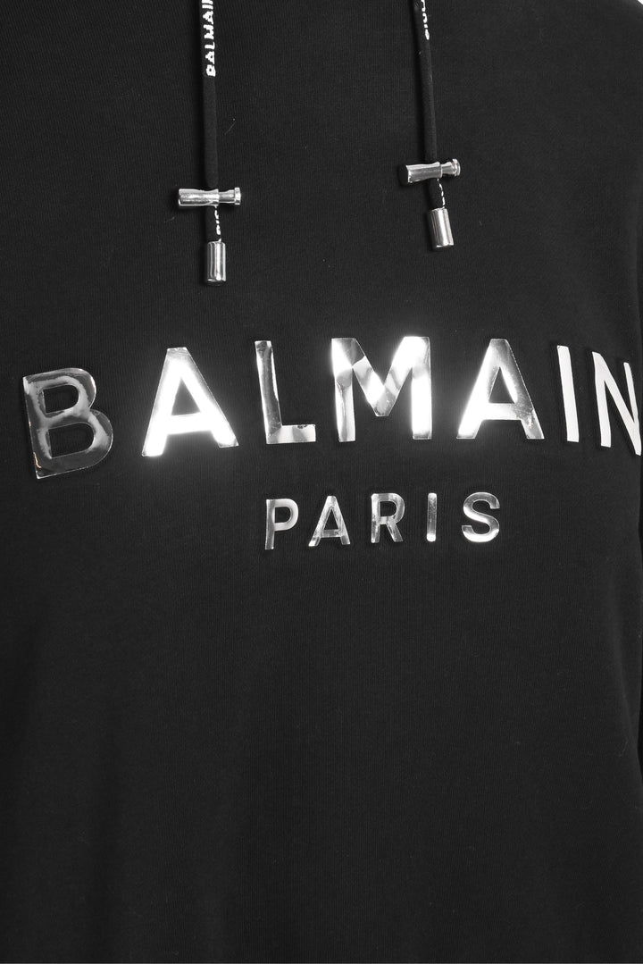 Balmain Size S Cropped Logo Sweatshirt