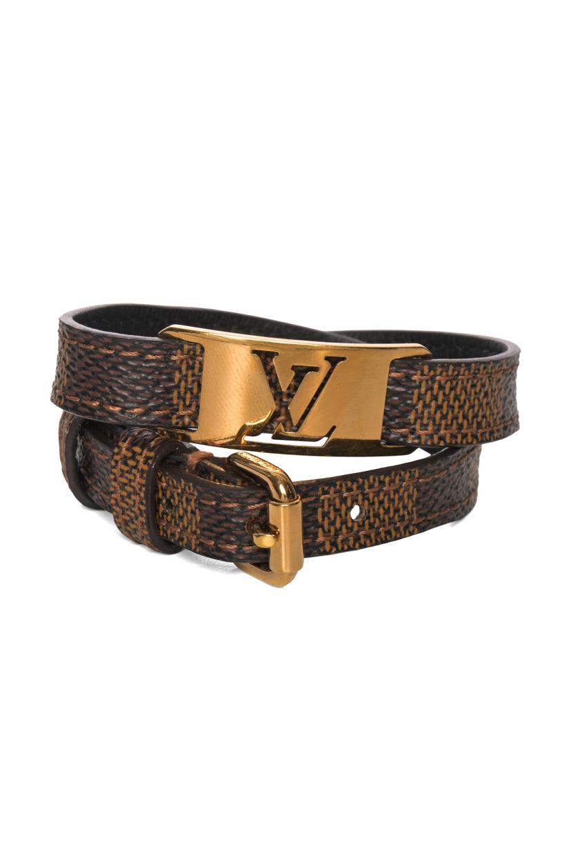 Louis Vuitton Damier Ebene Sign It Double Wrap Bracelet