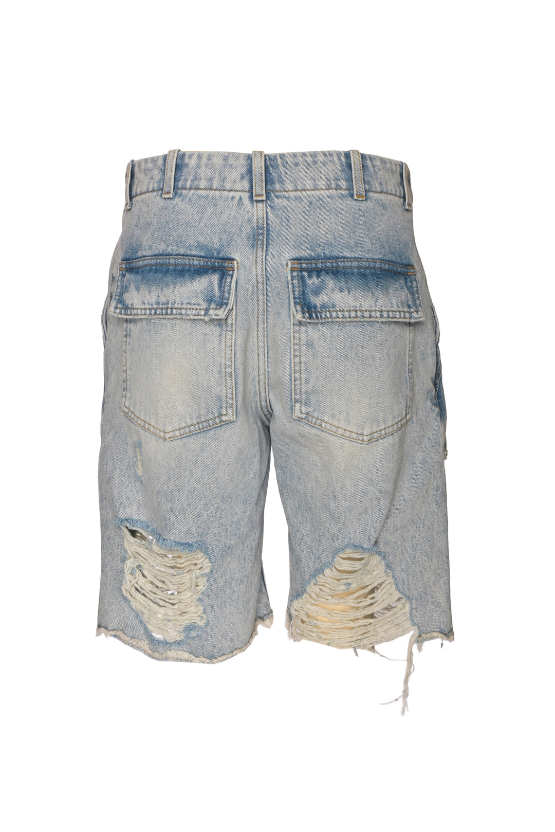 Givenchy Size 28 Men's Distressed Cargo Style Denim Shorts
