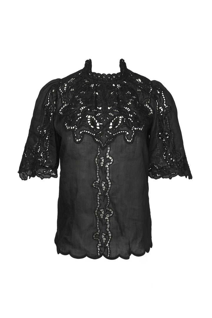 Isabel Marant Size 36 Eyelet Short Sleeve Tops