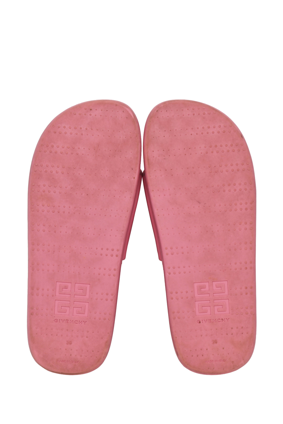 Givenchy Size 39 Logo Rubber Platform Slides