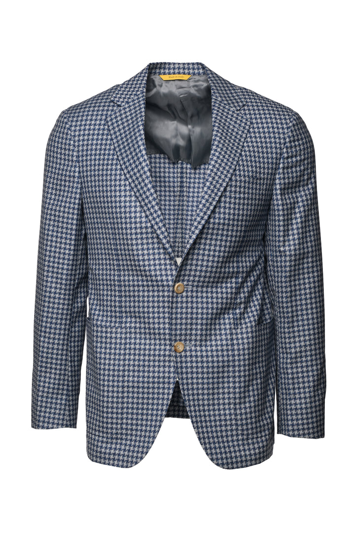 Canali Size 40 Men's Kei Houndstooth Unlined Blazer