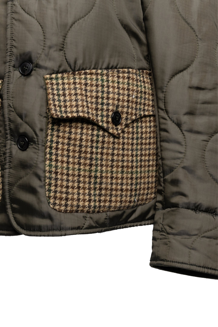 Fortela Size M Quilted Mixed Media Jacket