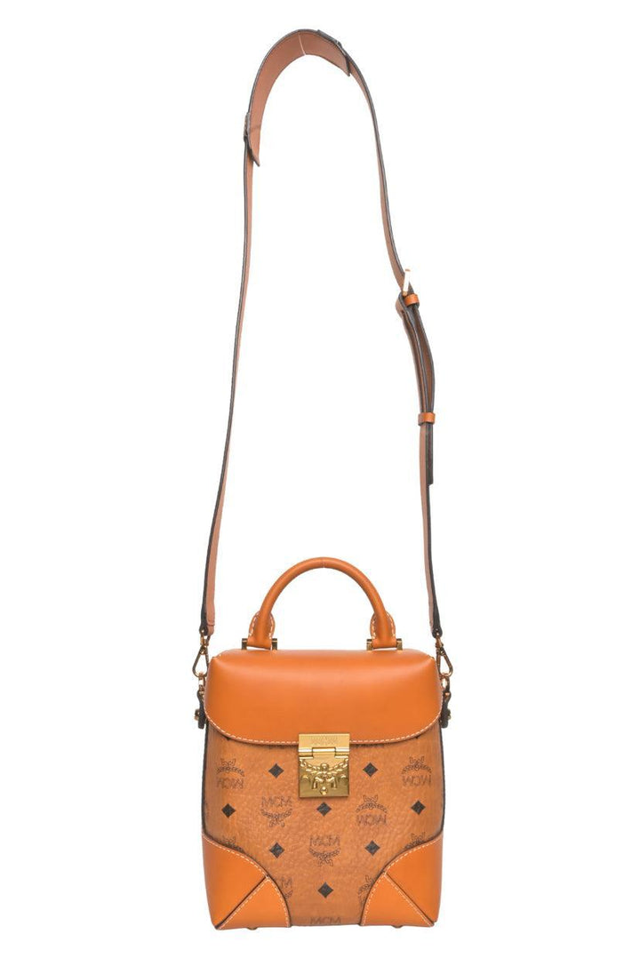 MCM Soft Berlin Visetos North/South Crossbody