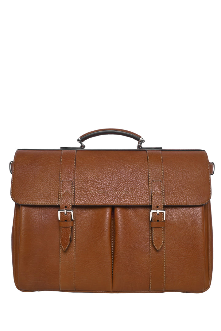 Brunello Cucinelli Men's Grain Leather Briefcase