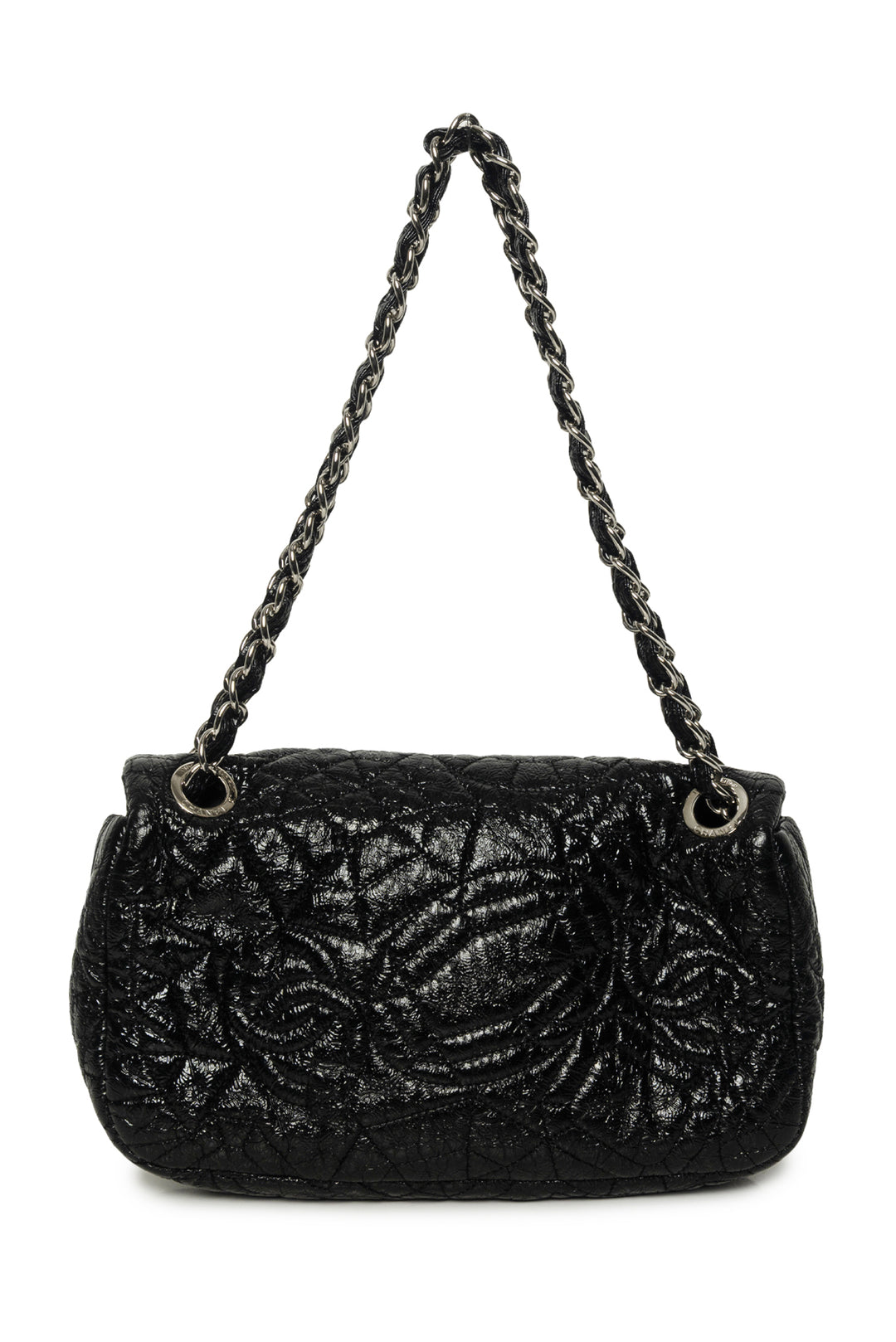 Chanel Patent Graphic Edge Single Flap Bag