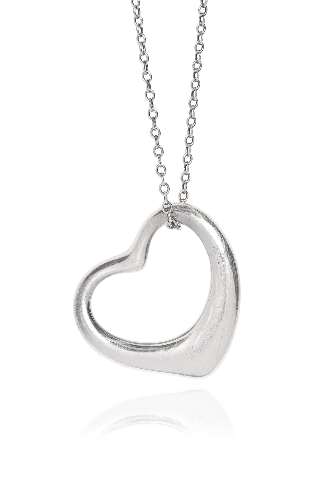 Tiffany & Co Elsa Peretti Open Heart Pendant Necklace