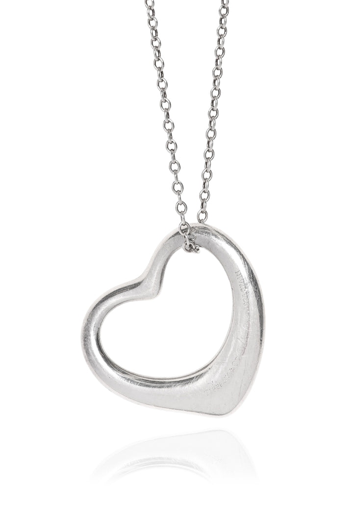 Tiffany & Co Elsa Peretti Open Heart Pendant Necklace