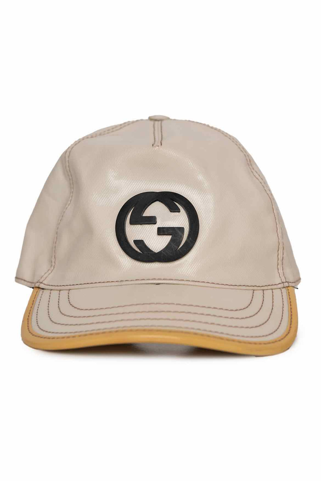 Gucci Size XL Men's Patent Leather GG Logo Hat