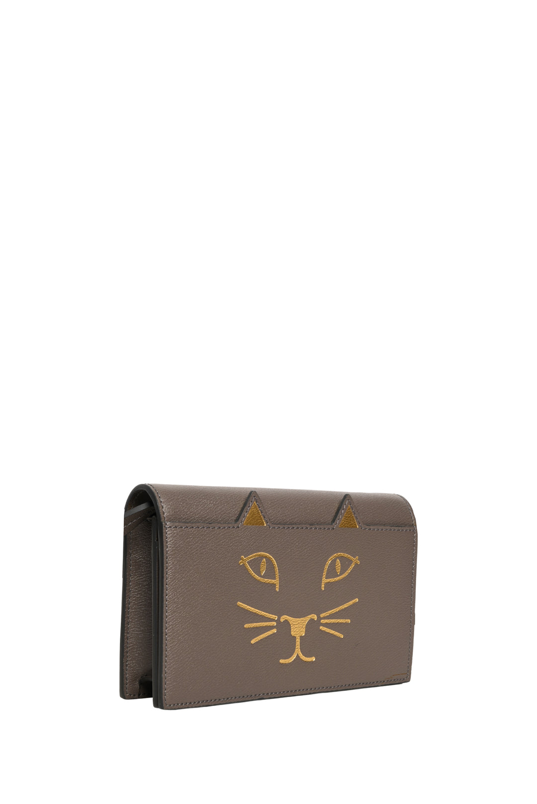Charlotte Olympia Feline Leather Shoulder Bag